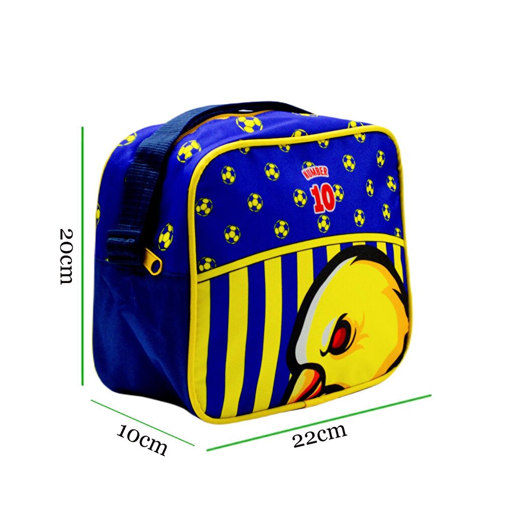 Primary School School Backpack and Lunchbox with 3 Compartments Fenerbahçe