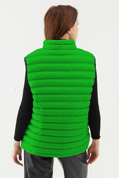 Women's Lined Water and Wind Resistant Regular Fit Inflatable Vest BDY-1000