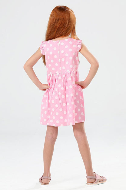 Polka Dot Polka Dot Girls Dress And Headband