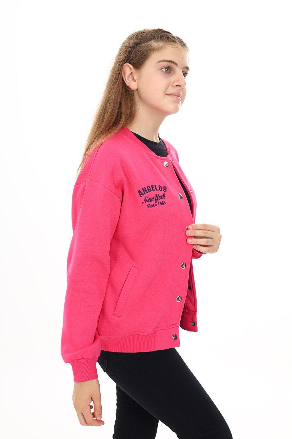 Girl's College Style H Printed Jacket 7 -13 Years Lx273