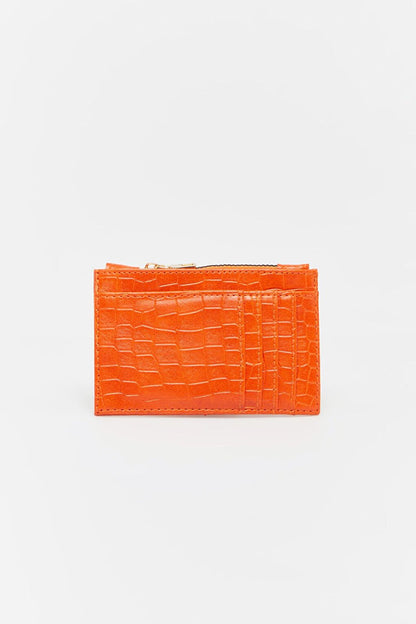 Croco Card Holder Orange