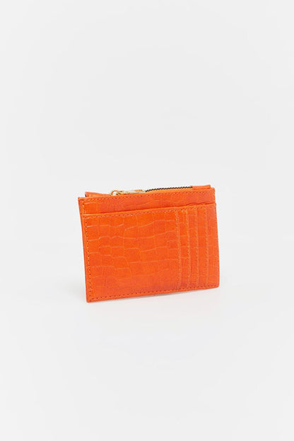 Croco Card Holder Orange