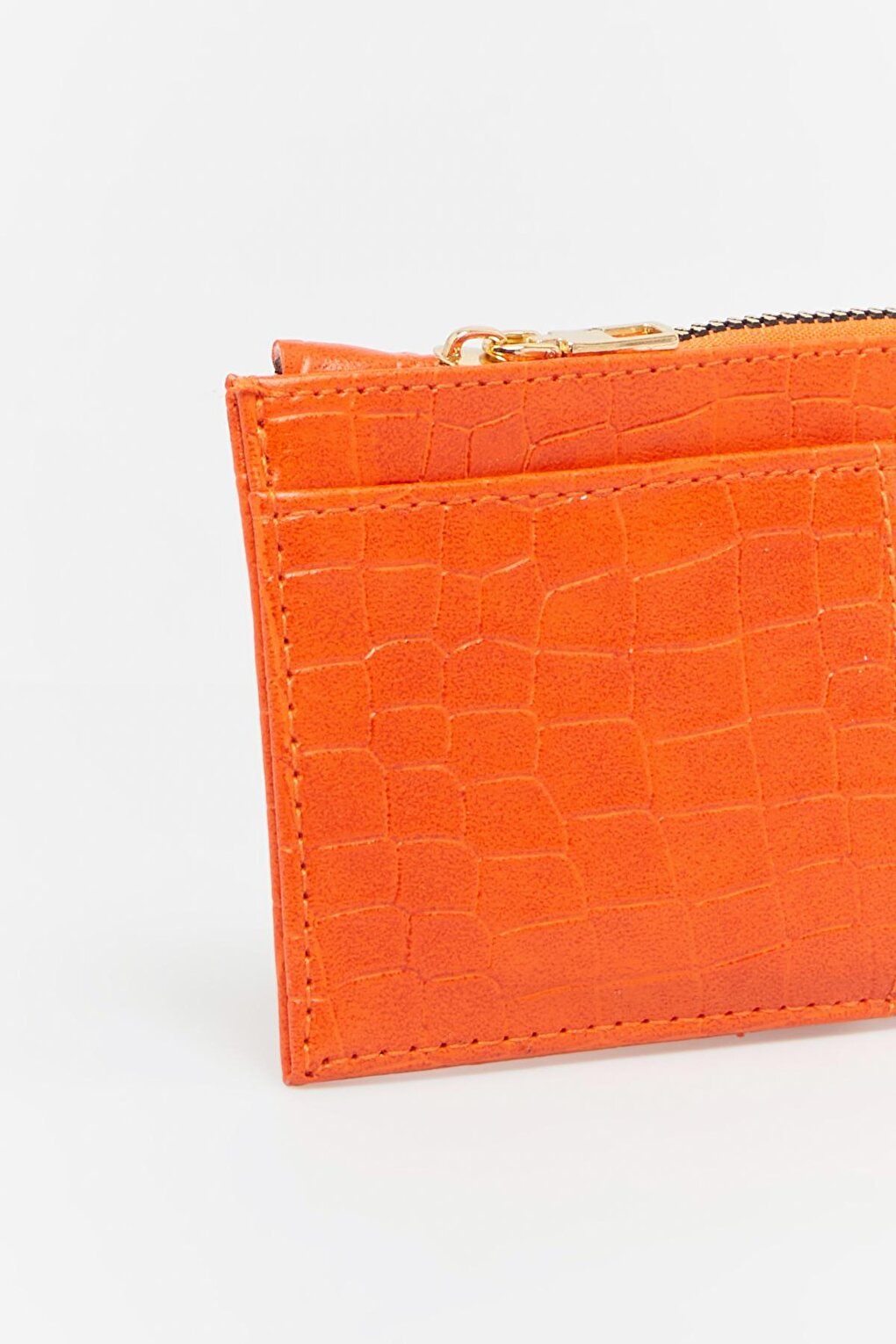 Croco Card Holder Orange