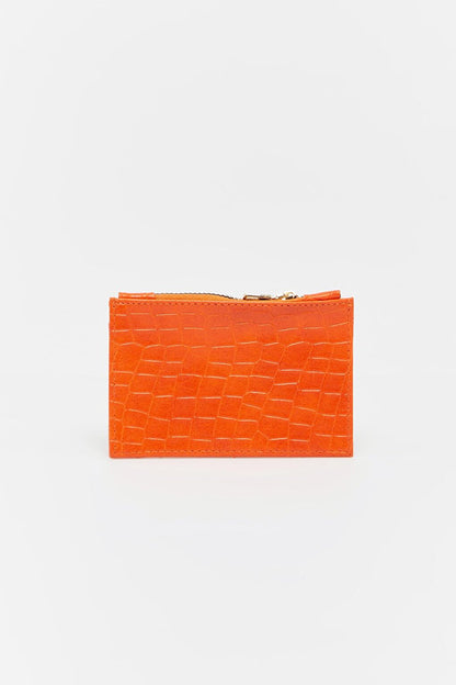 Croco Card Holder Orange