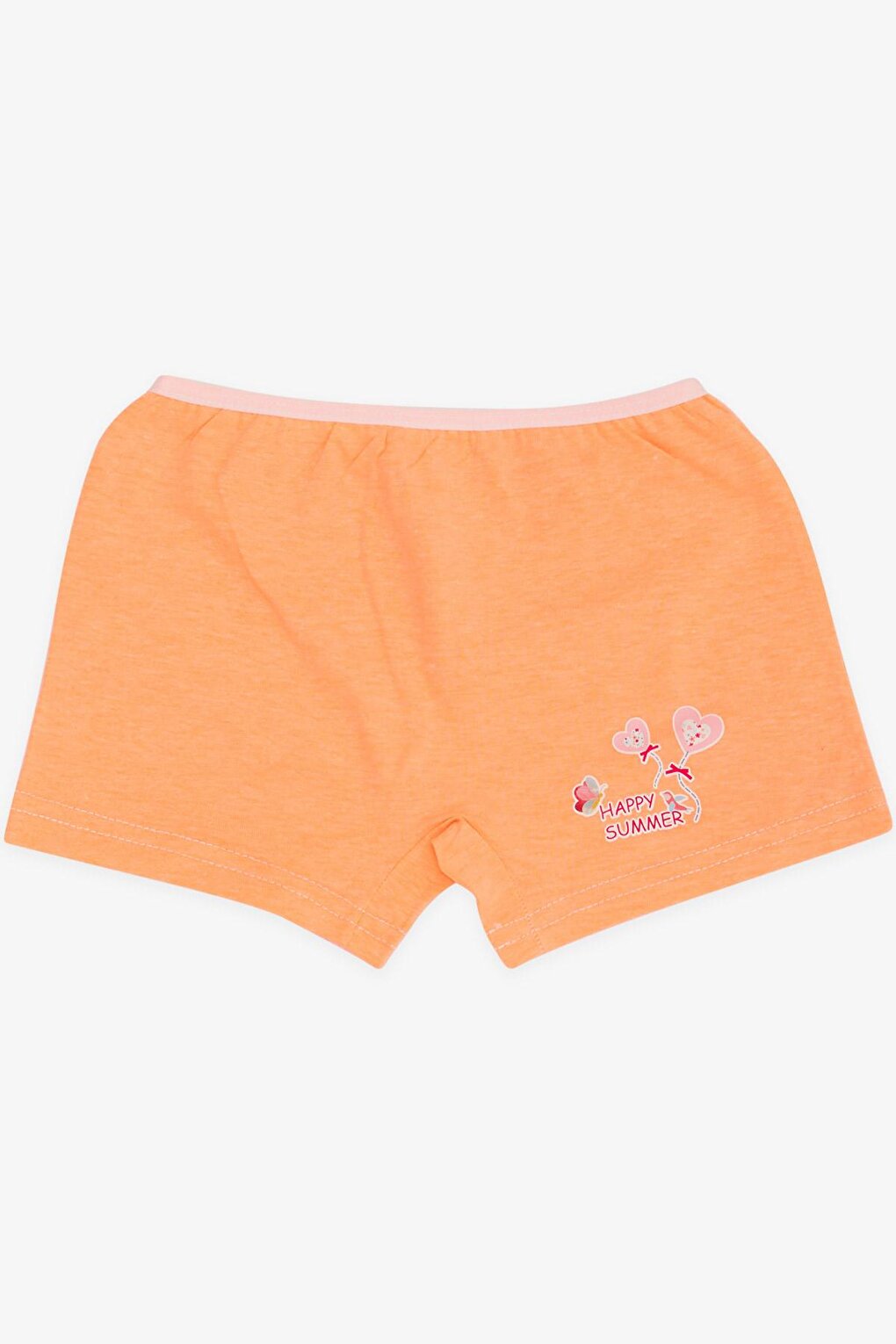 Girl's Boxer Bubble Printed Neon Orange (Age 9)