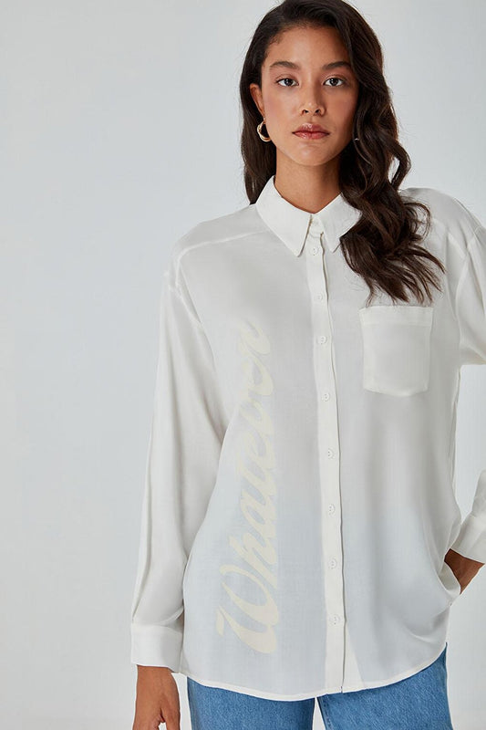 Viscose White Shirt