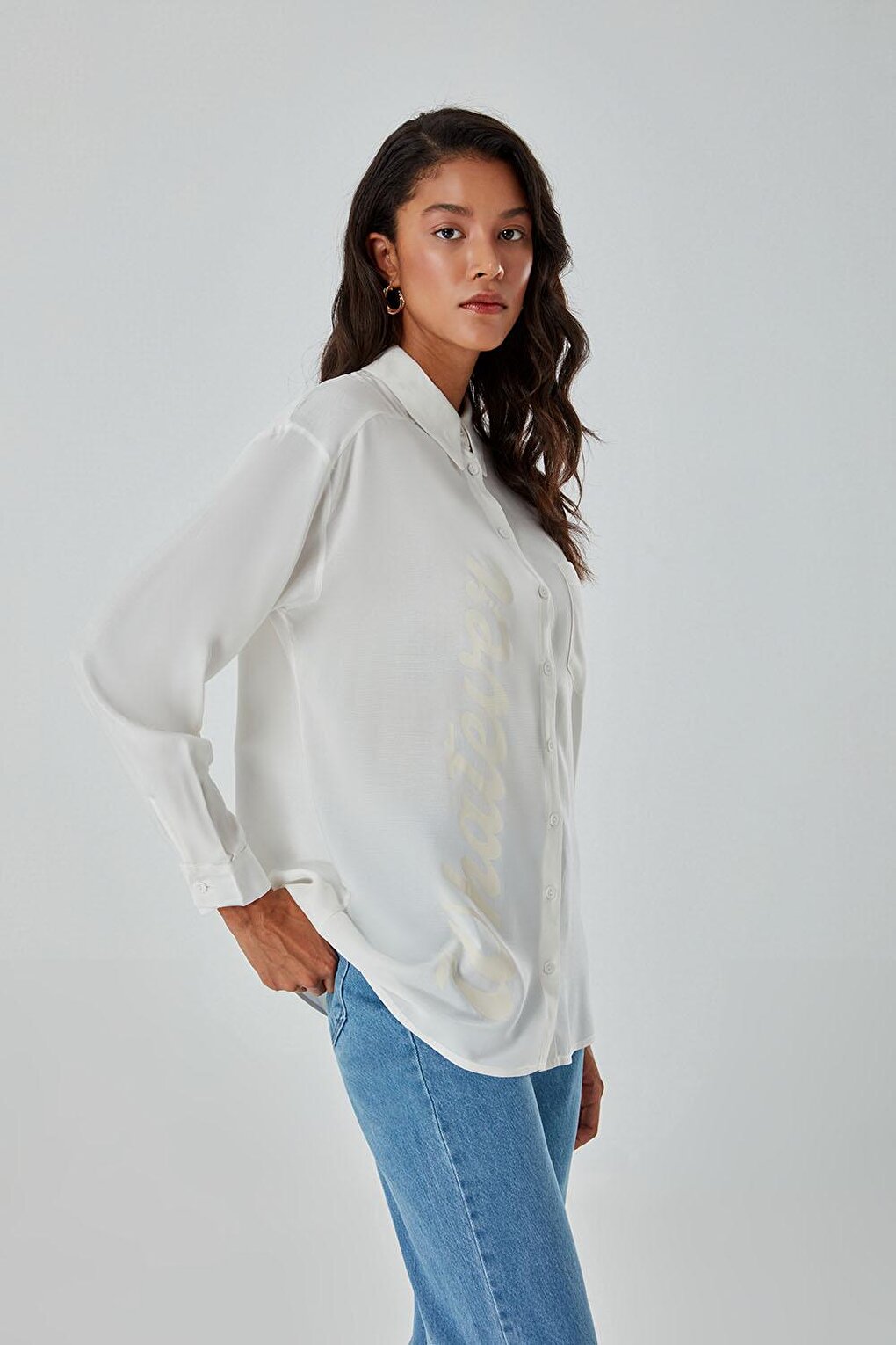 Viscose White Shirt