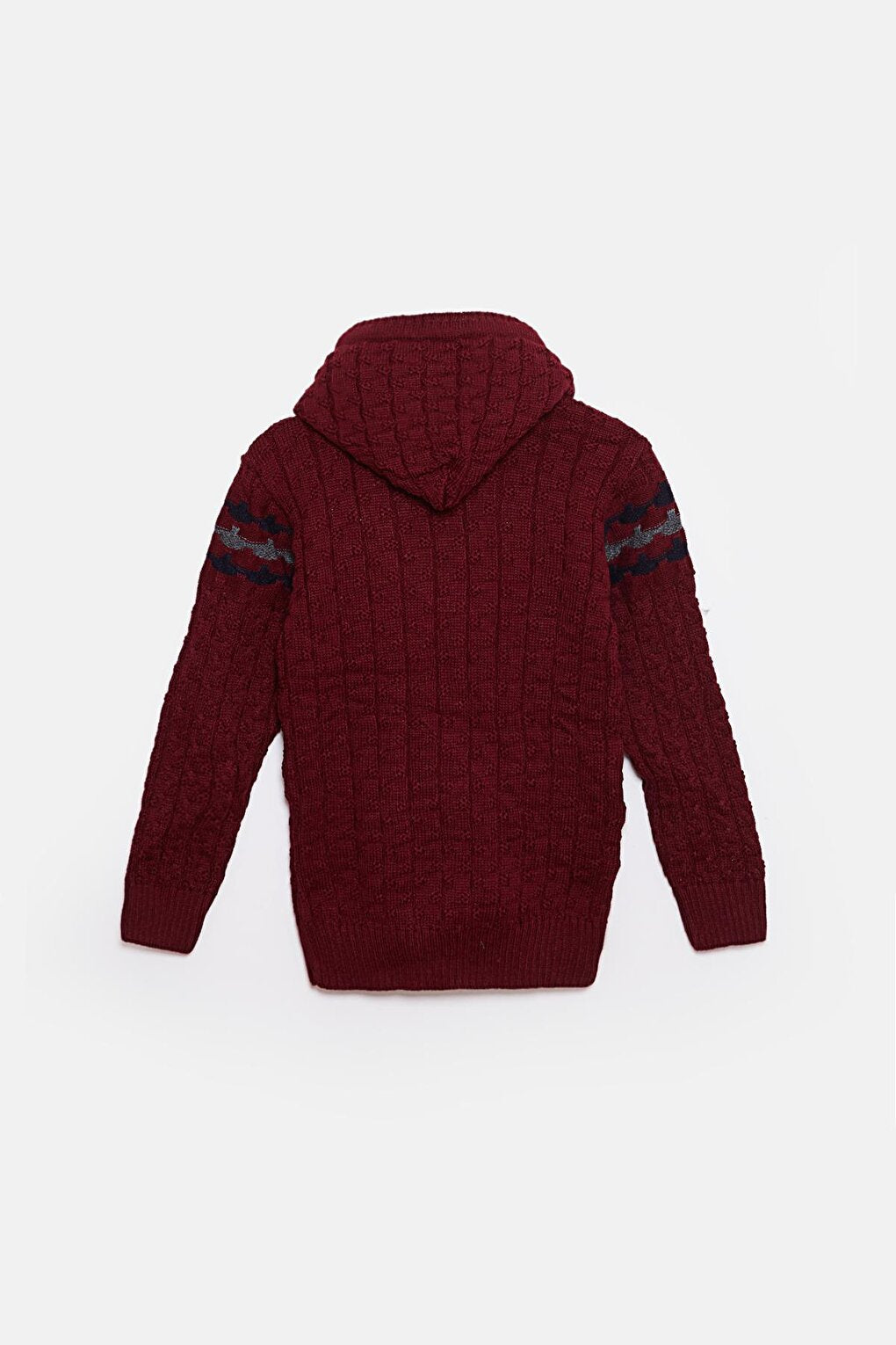 Fur Detailed Knitwear Boys Cardigan