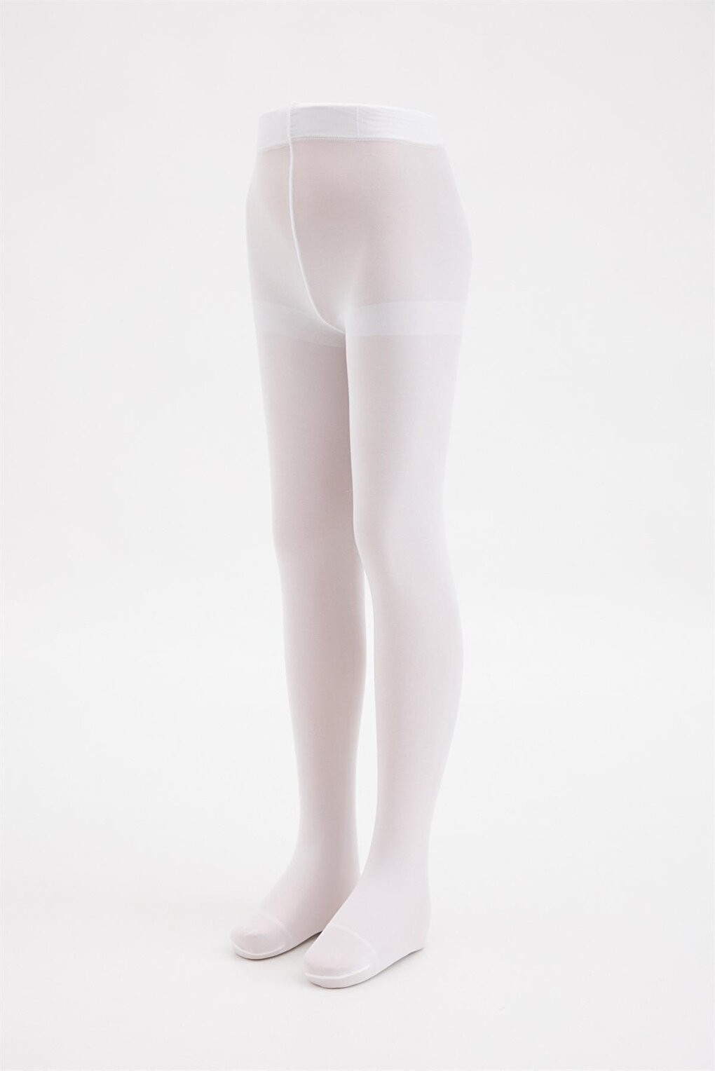 Girl's Mousse Pantyhose White