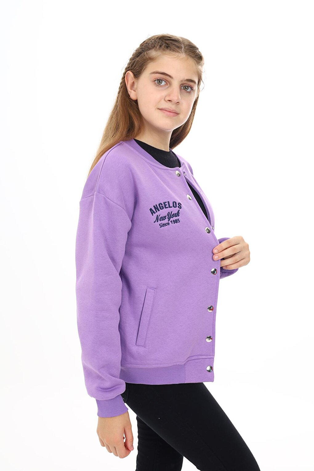 Girl's College Style H Printed Jacket 7 -13 Years Lx273