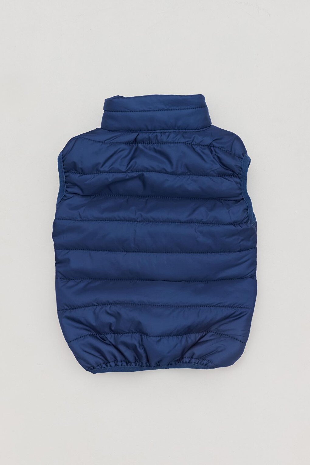 High Collar Boy's Puffer Vest with Pockets