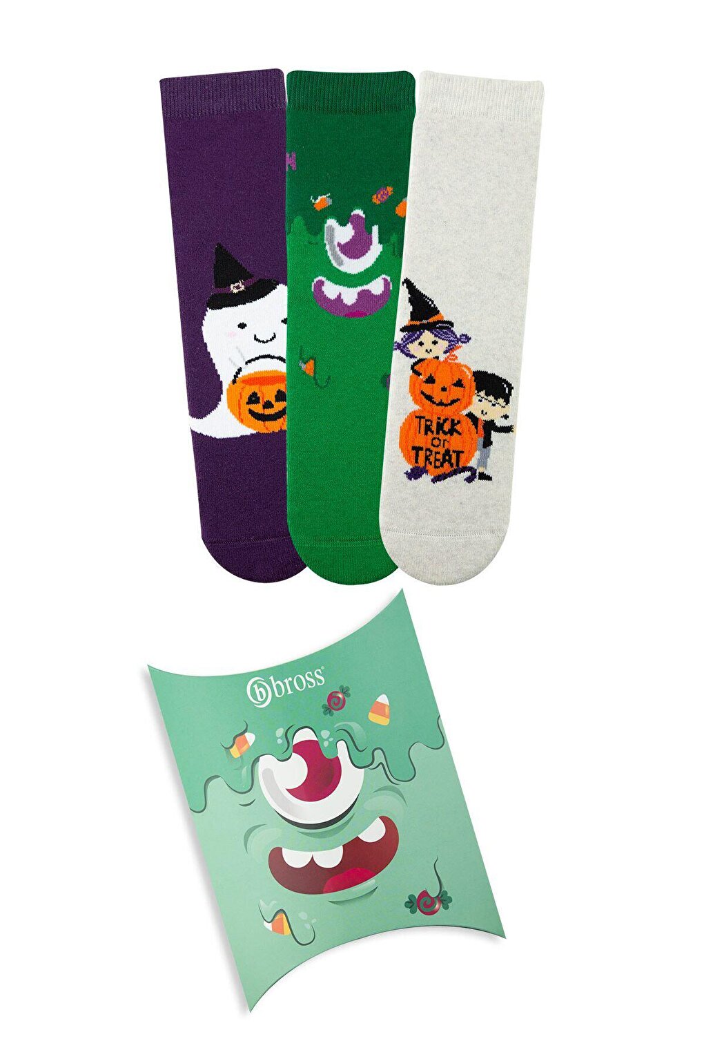 Halloween 3-Piece Boxed Towel Children's Socks