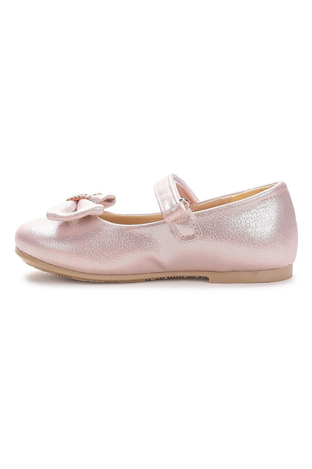 Velcro Bow Girls' Ballerina Shoes Ege 201 Vakko