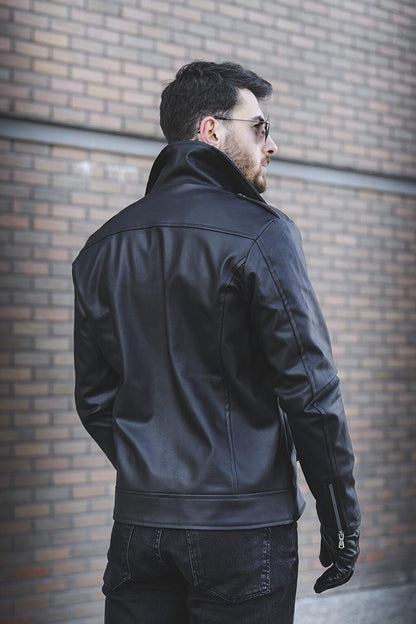 Tuci Aldrin Slim Fit Leather Jacket