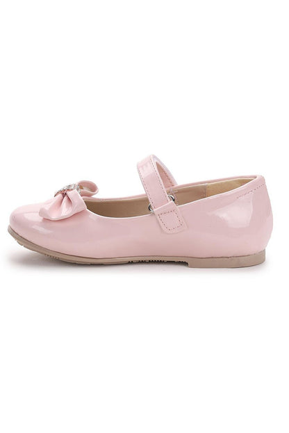 Velcro Bow Girls' Ballerina Shoes Ege 201 Patent Leather