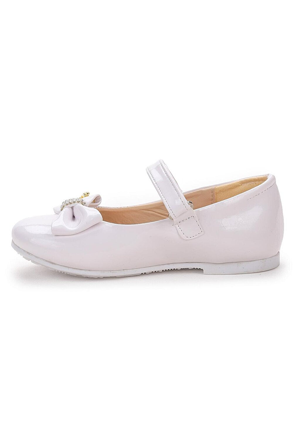 Velcro Bow Girls' Ballerina Shoes Ege 201 Patent Leather