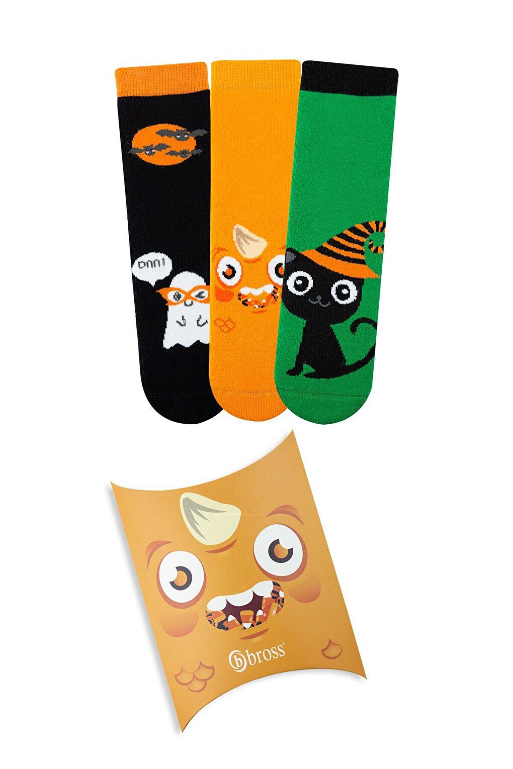 Halloween 3-Piece Boxed Towel Children's Socks