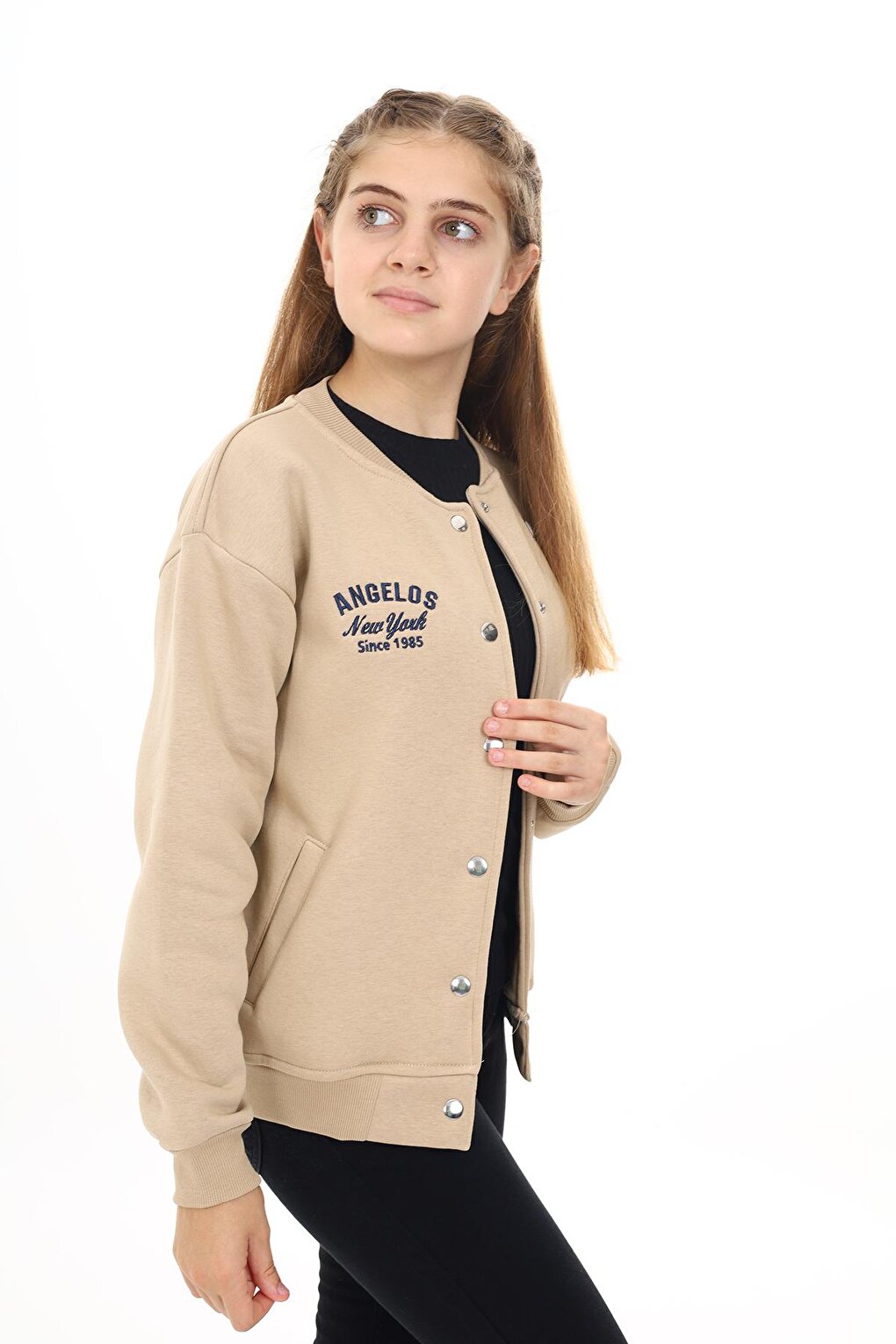 Girl's College Style H Printed Jacket 7 -13 Years Lx273