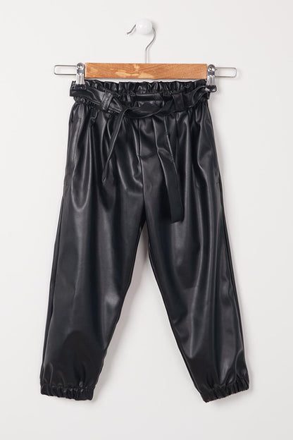 Girl's Faux Leather Trousers 4-12 Years 13792