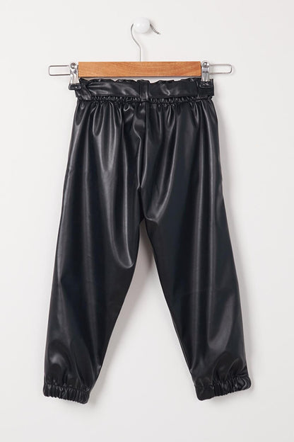 Girl's Faux Leather Trousers 4-12 Years 13792