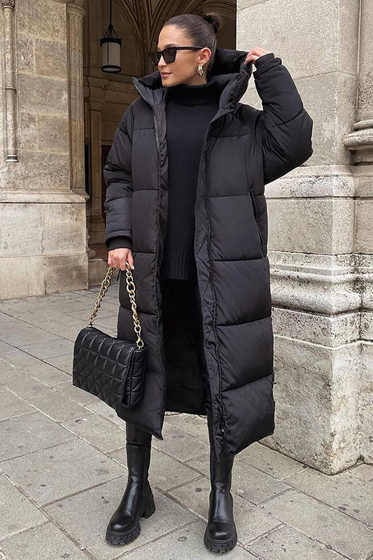 Black Long Puffer Jacket