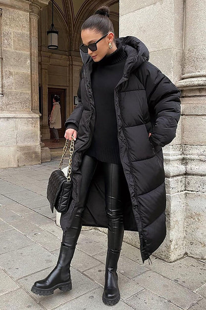 Black Long Puffer Jacket