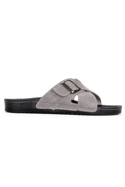 Casual Belted Men's Slippers Ary 36-486