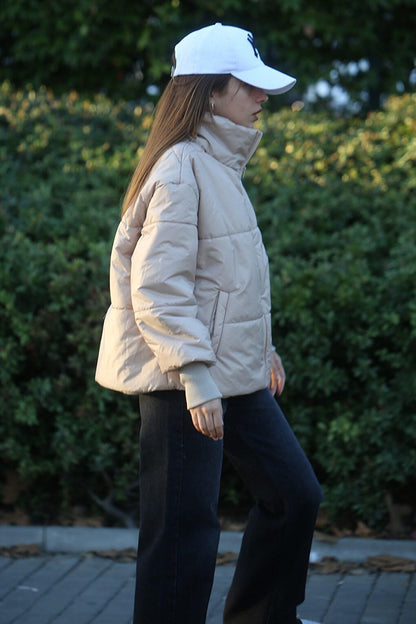 Beige Puffer Jacket MG5603