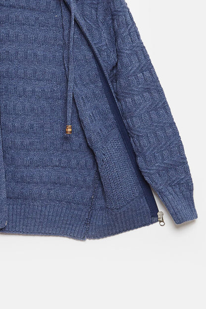 Fur Detailed Knitwear Boys Cardigan