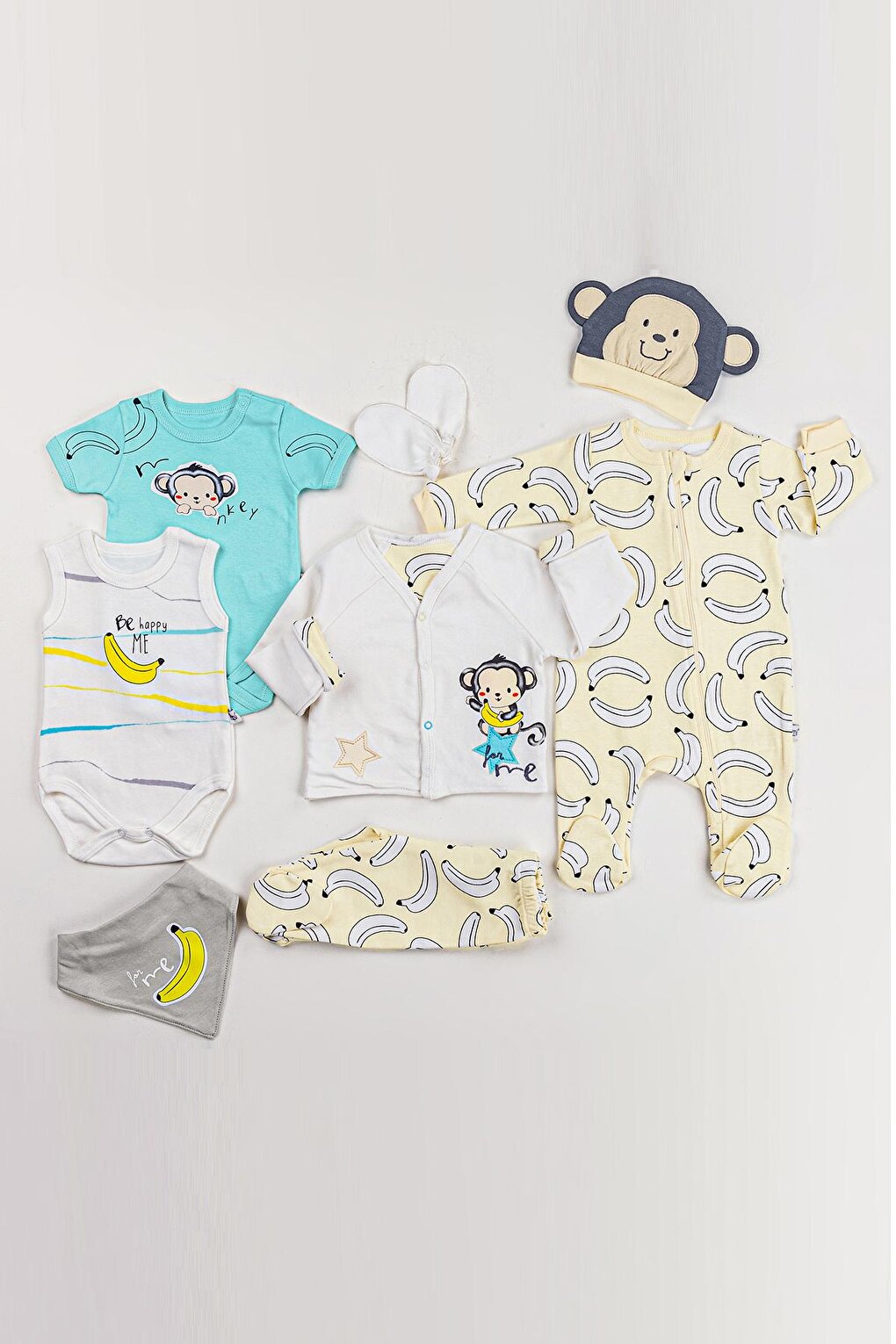 Monkey Themed 8-Piece Baby Hospital Release Set 16911