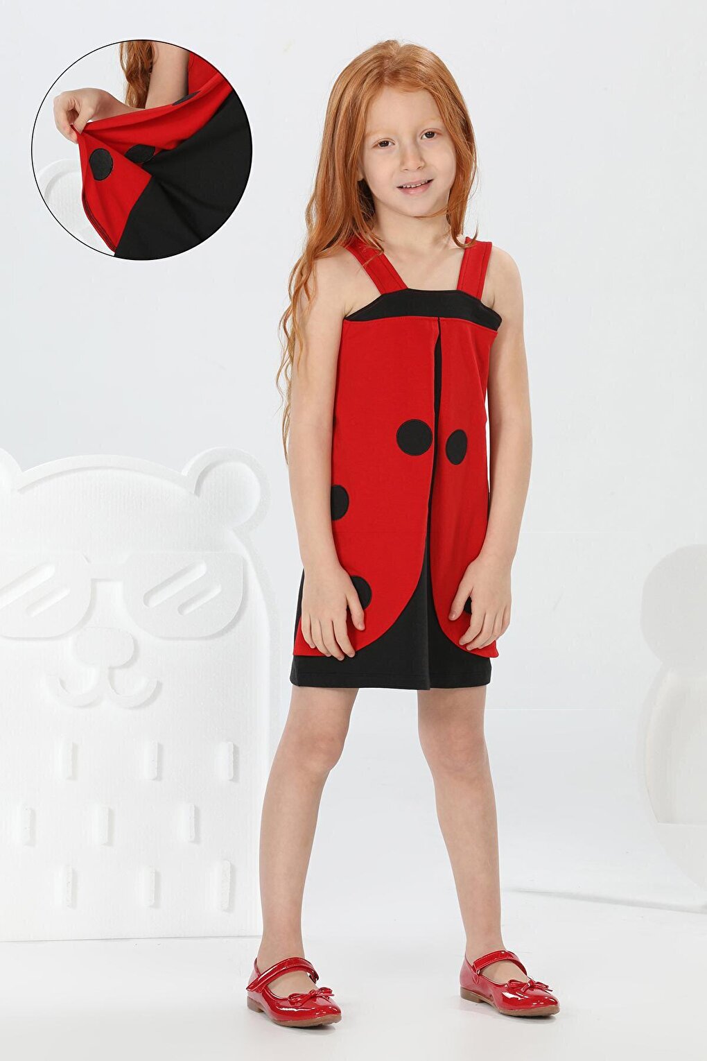 Lucky Red Black Girl Dress