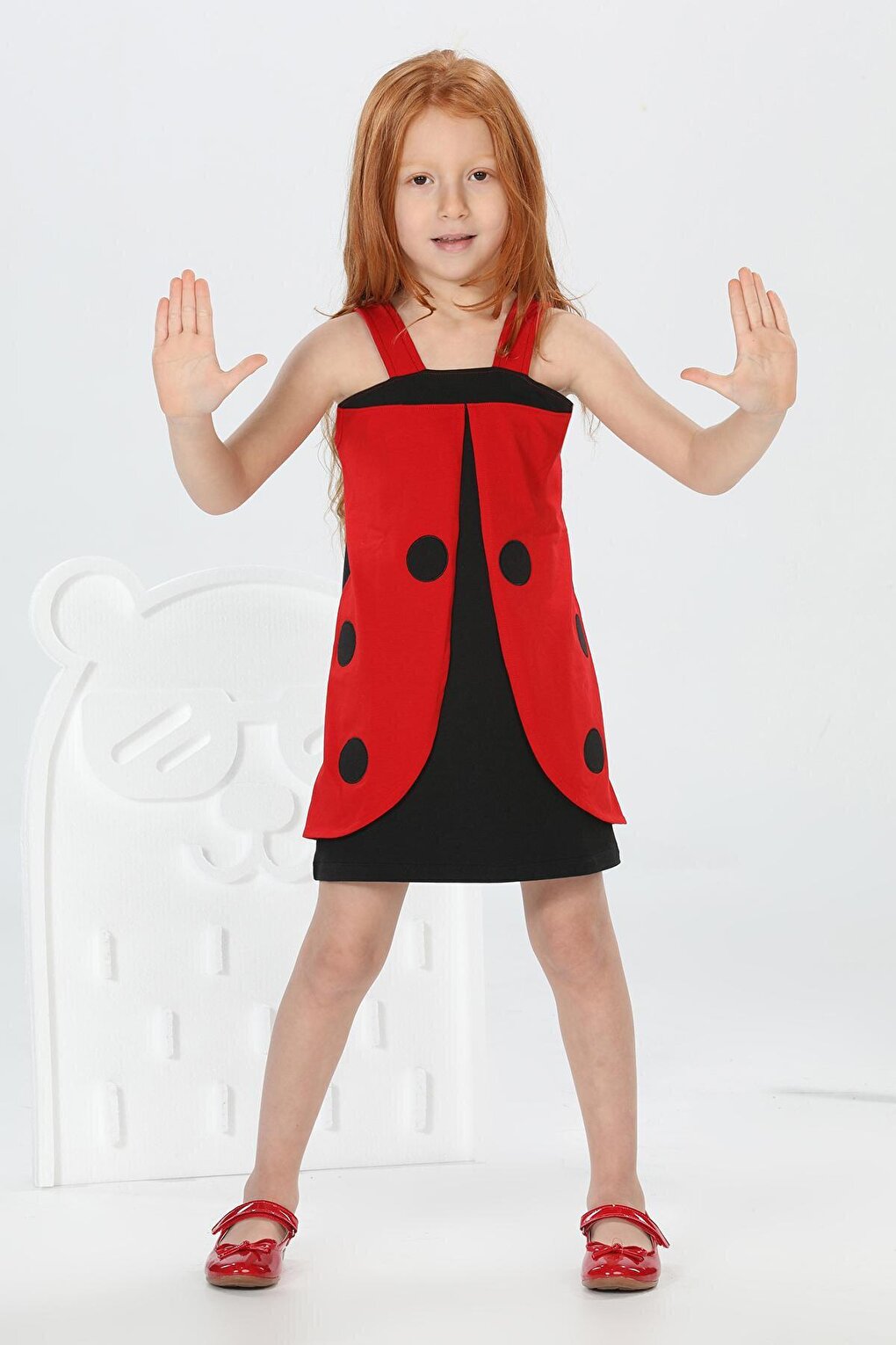 Lucky Red Black Girl Dress