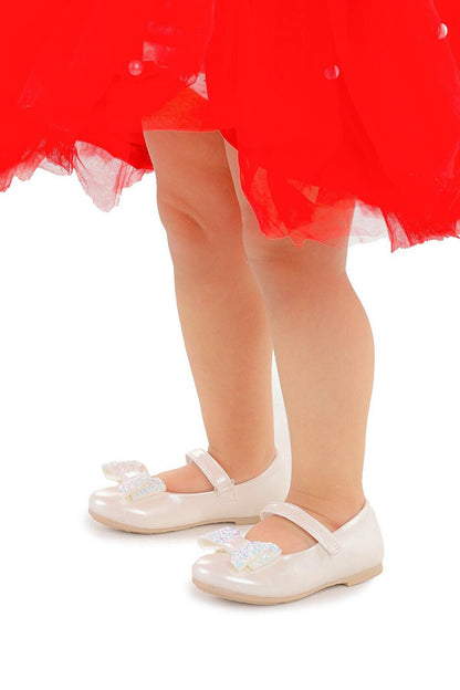 Velcro Bow Girls' Ballerina Shoes Ege 200 Volume