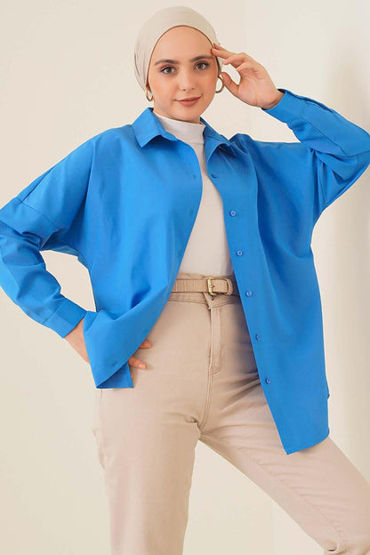 103901 Oversize Basic Hijab Shirt - Saks