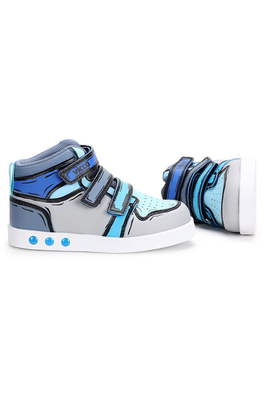 Dali Velcro Girls/Boys Luminous Boat Shoes 313.22K.185