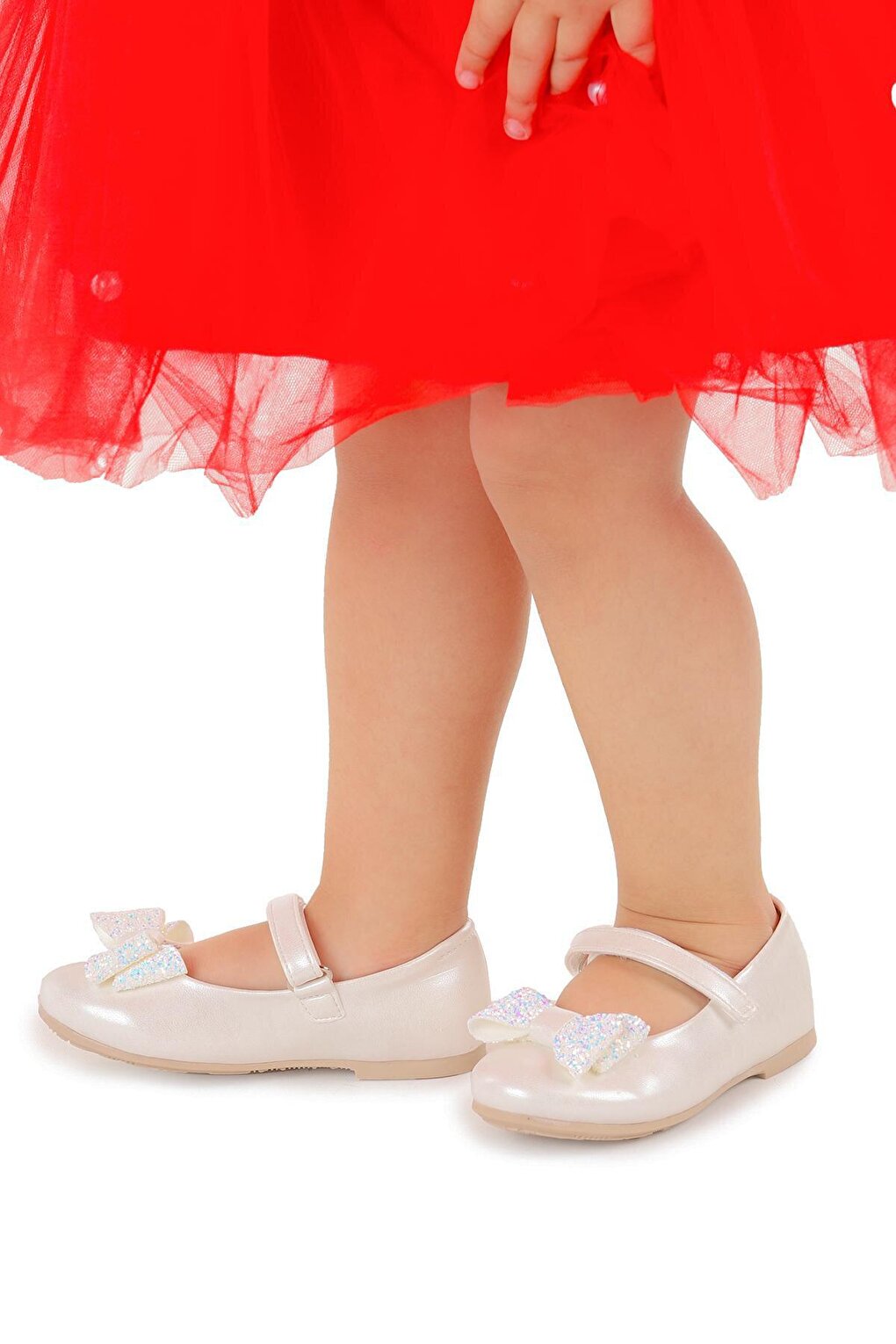 Velcro Bow Girls' Ballerina Shoes Ege 200 Volume