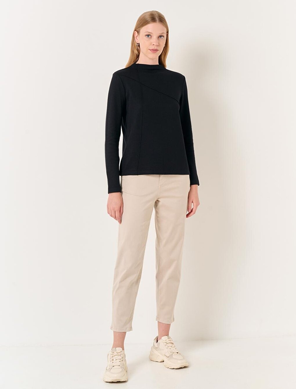 Stone Normal Leg Pocket Gabardine Trousers