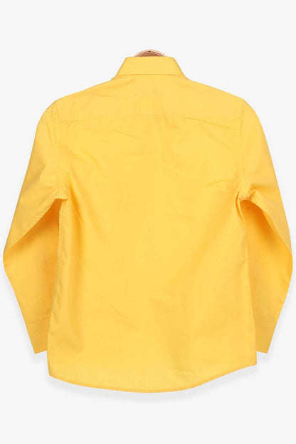 Boy's Shirt Basic Mustard Yellow (Age 11-12)