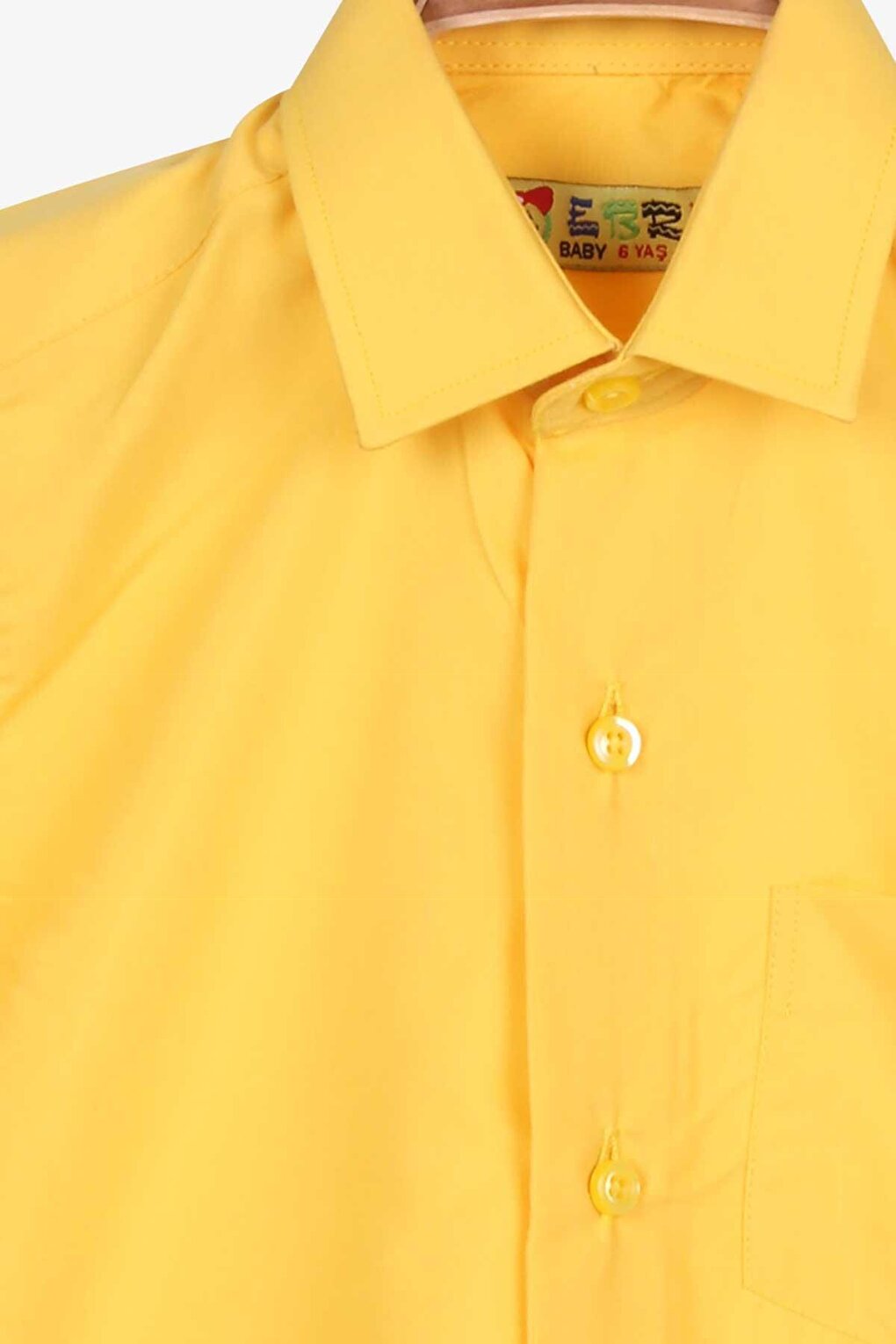 Boy's Shirt Basic Mustard Yellow (Age 11-12)