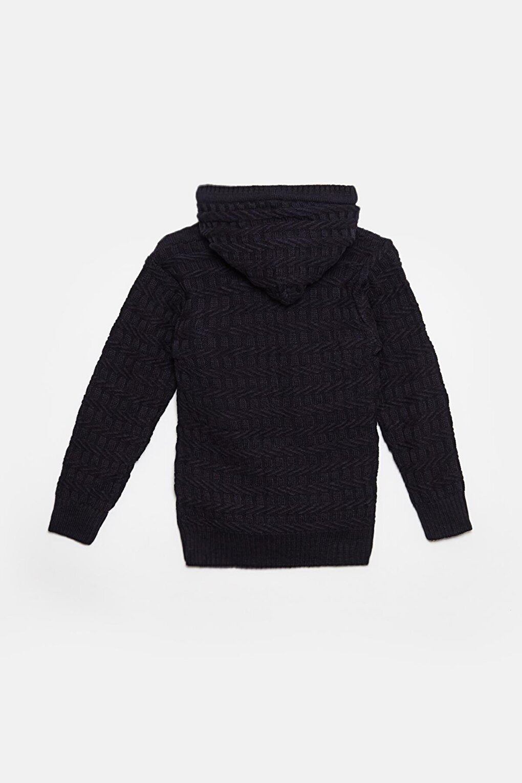 Fur Detailed Knitwear Boys Cardigan