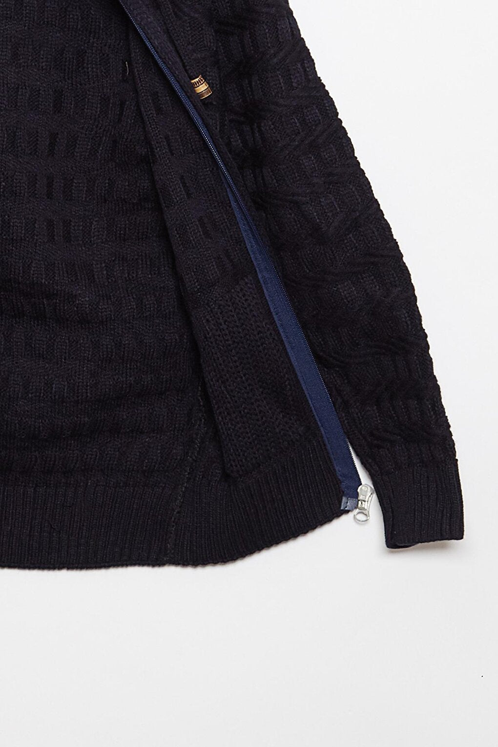 Fur Detailed Knitwear Boys Cardigan