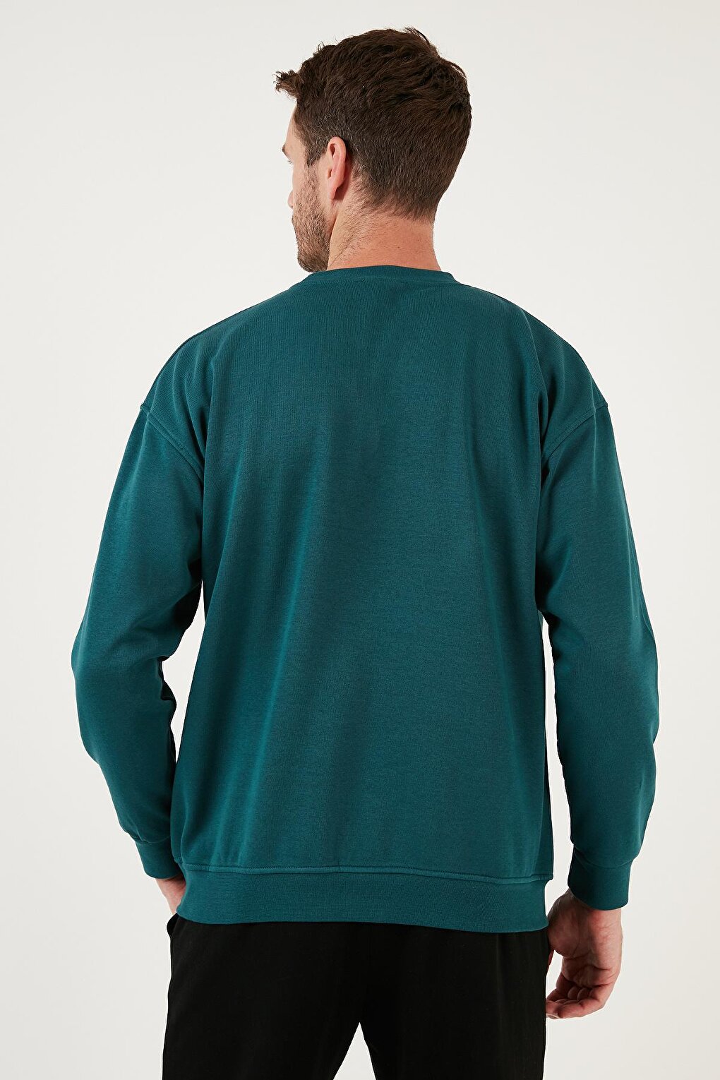 Regular Fit Crew Neck Cotton Soft Lined Sweatshirt 5905255