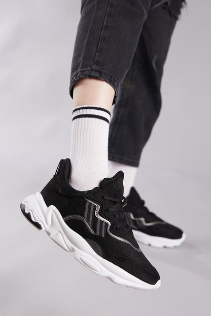 Unisex Black Suede Sneakers Tb248