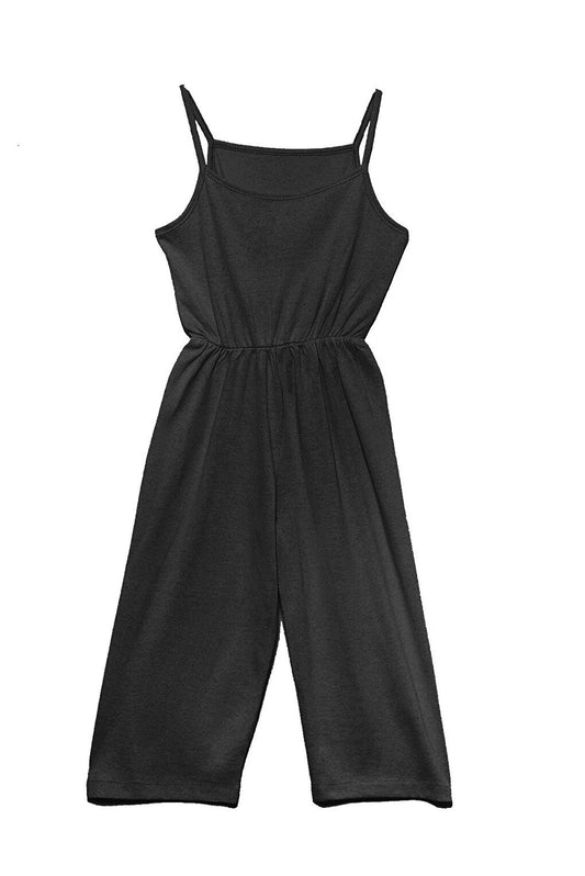 Black Summer Girl's Jumpsuit