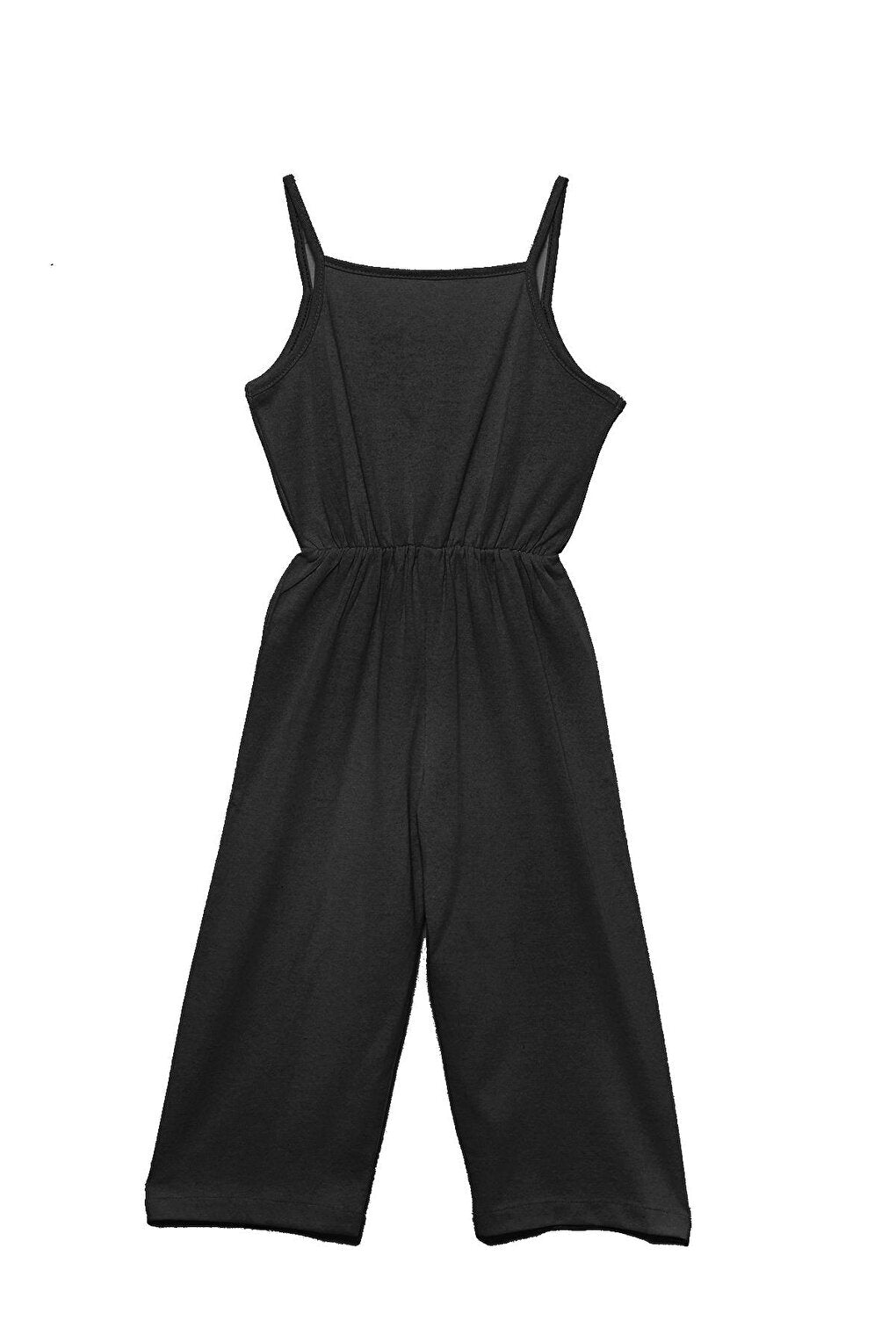 Black Summer Girl's Jumpsuit