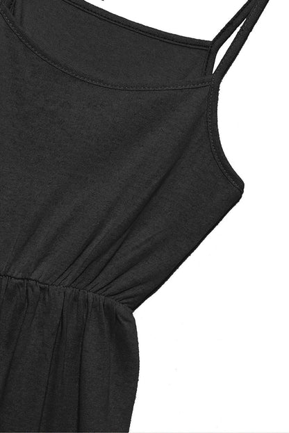 Black Summer Girl's Jumpsuit