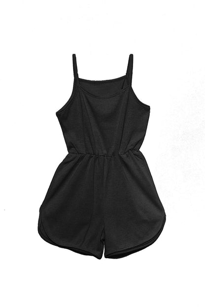 Girls' Jumpsuit with Black Shorts