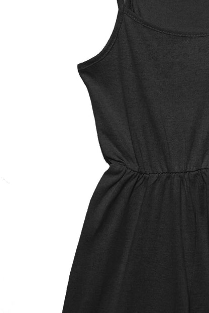 Black Summer Girl's Jumpsuit