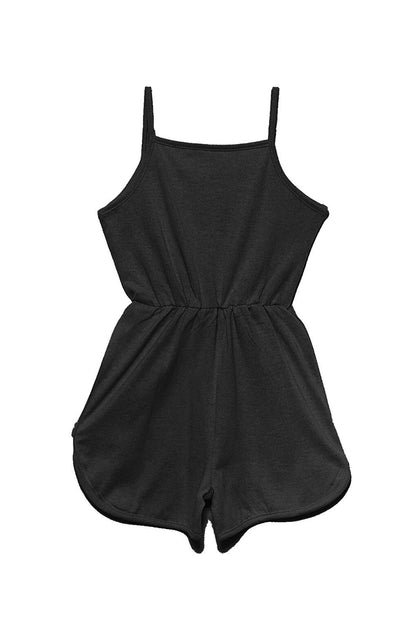 Girls' Jumpsuit with Black Shorts