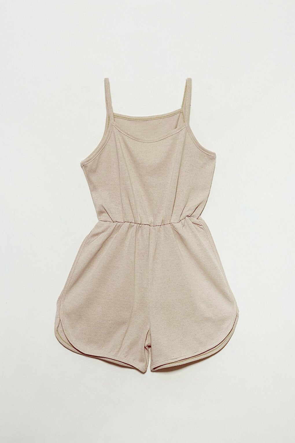 Brown Girl's Summer Jumpsuit